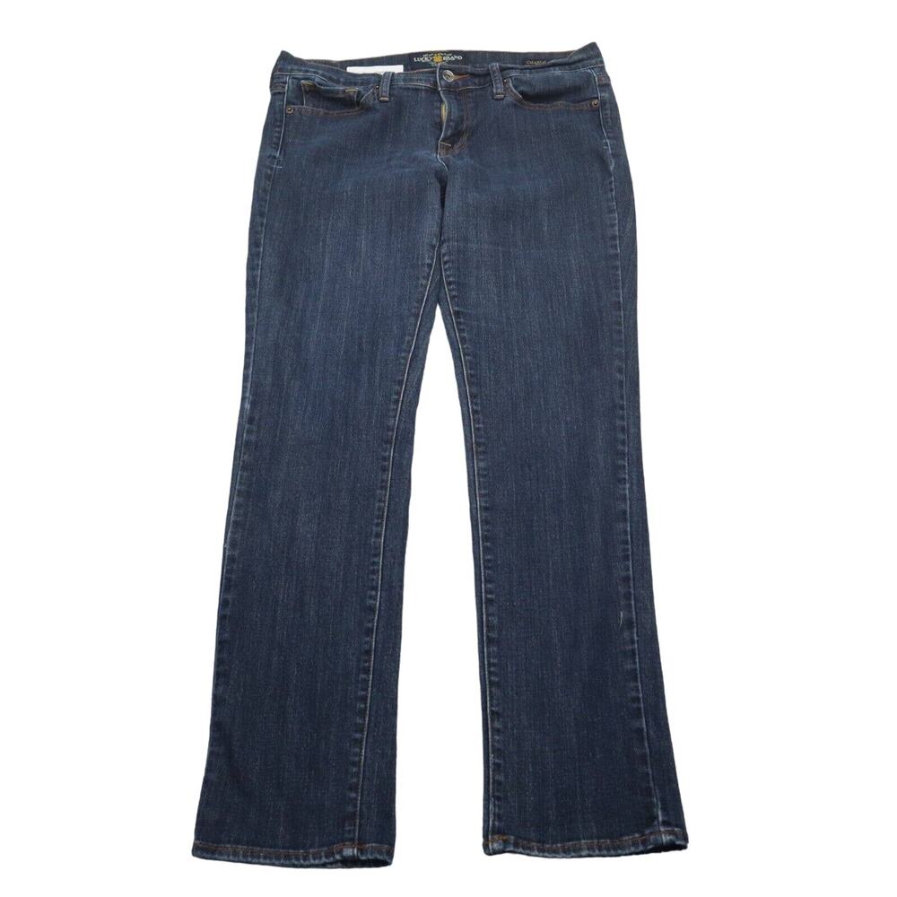 Lucky Brand Pants Womens 14 Blue FlatFront Mid Rise 5 Pocket Design Skinny Jeans